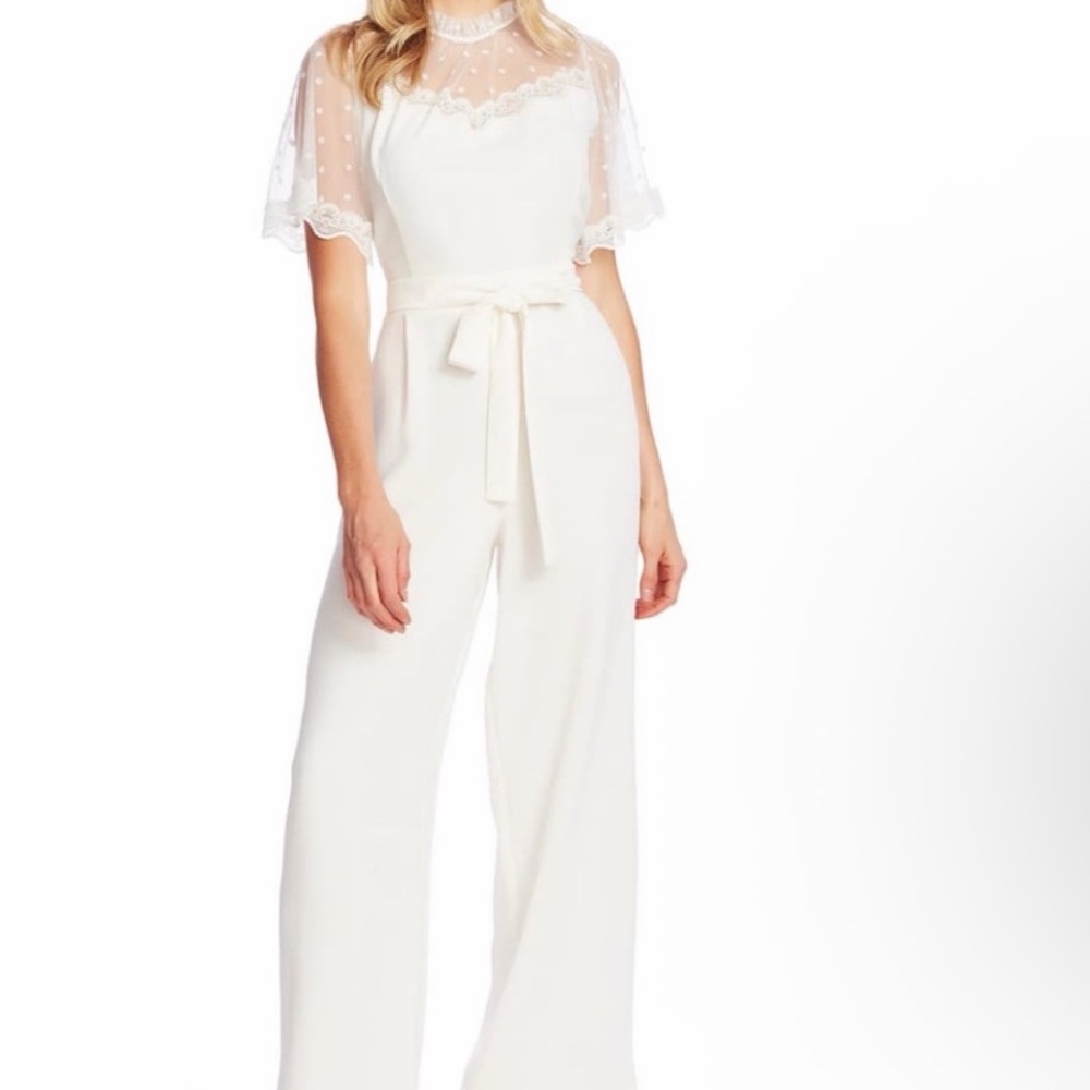 Cece Bridal White Jumpsuit